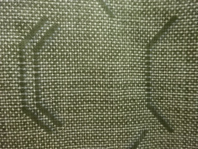 JAPANESE KIMONO / ANTIQUE KIMONO / SILK / DORO OSHIMA TSUMUGI / WOVEN ABSTRACT PATTERN